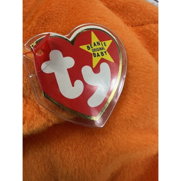 Goldie 1993 TY Beanie Babies 4th Generation Swing 3rd Tush Tag PVC Pellets NEW - Picture 3 of 7